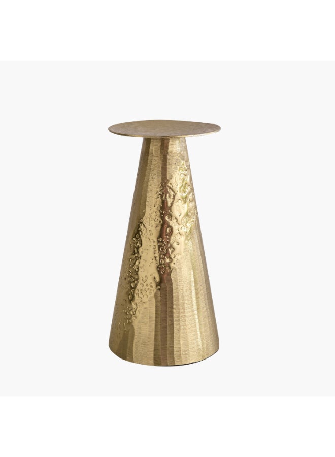 Home Box Textured Gold Aluminium Candleholder for Home Decor - Image 5